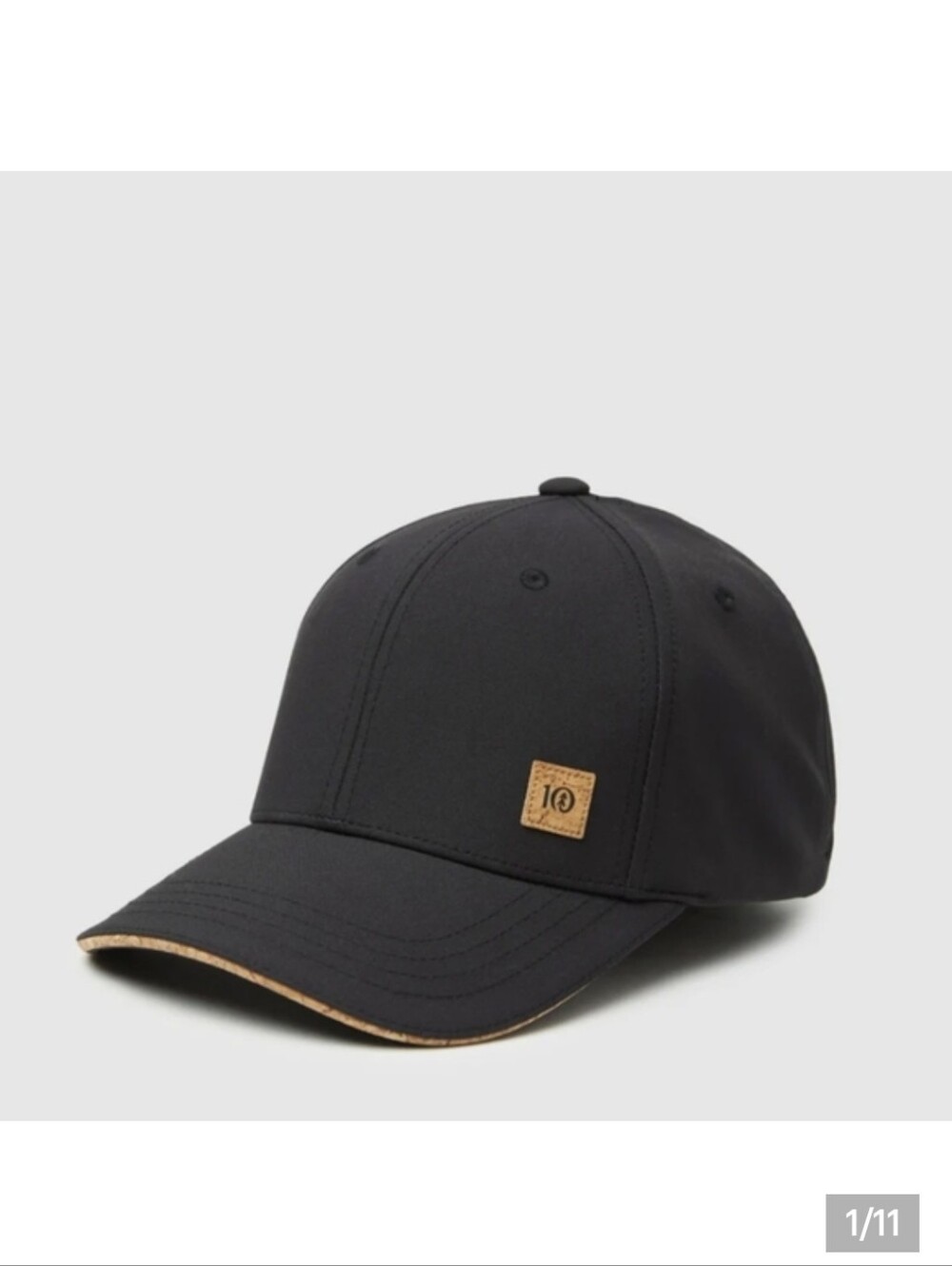 Tentree Cork Icon InMotion Thicket Hat 6 Panel Stretch Fit Hat Sz S/M NWT